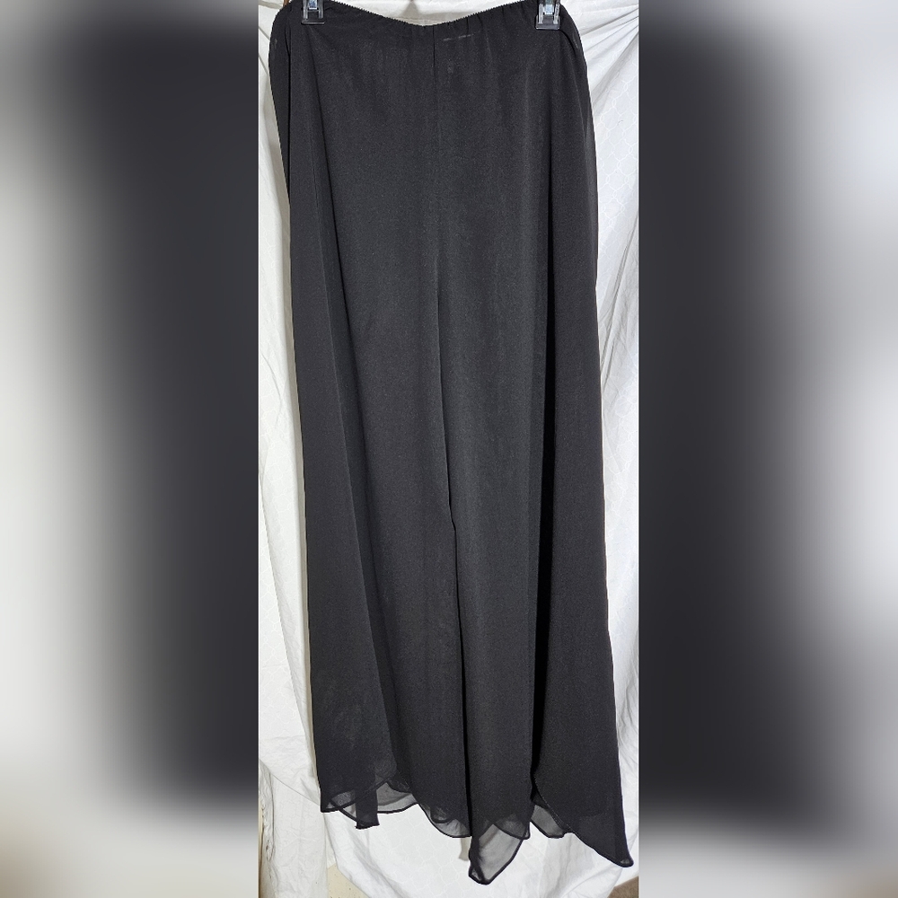 Alex Womens Evening Sheer Layer 30" Wide Leg Pants 38"w X 27" L (Rrh)